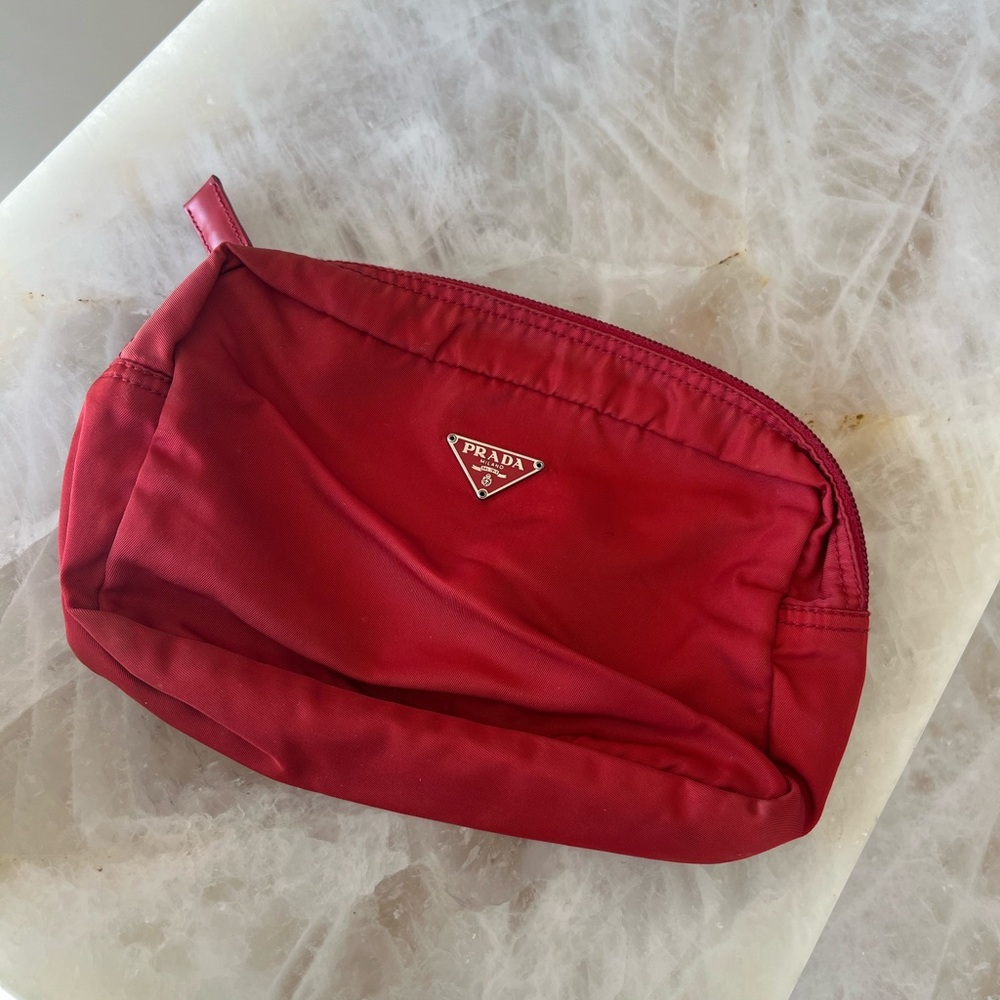 Prada Red Pouch
